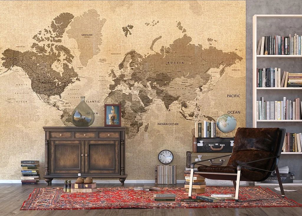 Wall Mural Map, Made to Measure, FTNXXL 1215 5