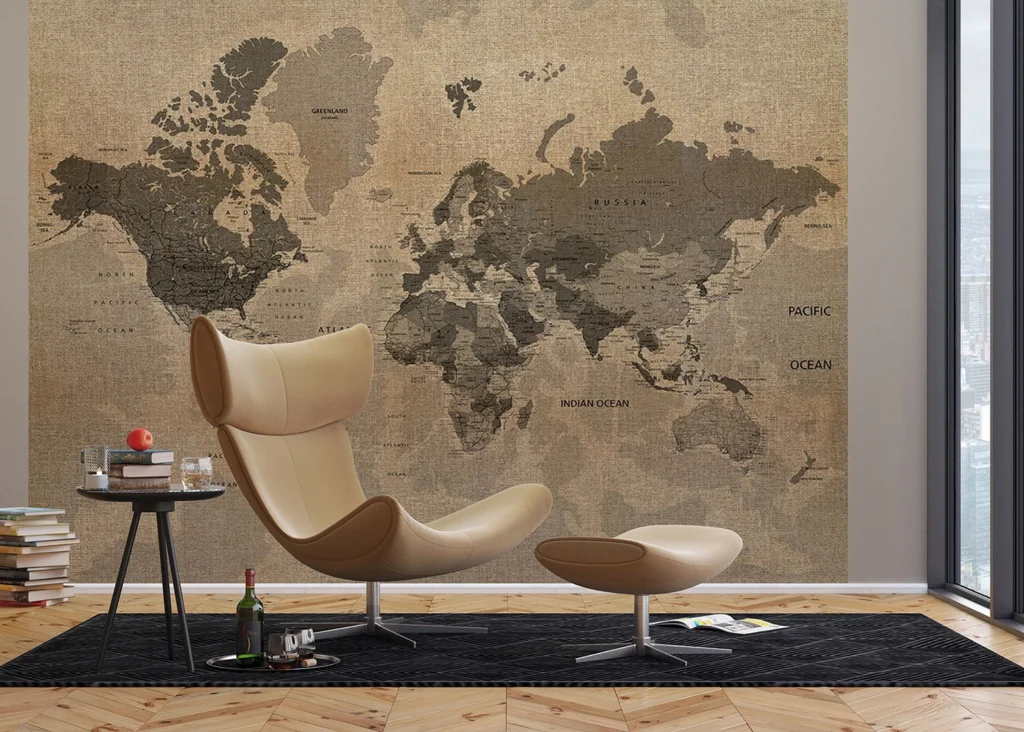 Wall Mural Map, Made to Measure, FTNXXL 1215 3