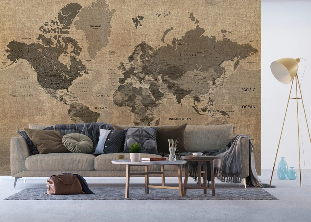 Wall Mural Map, Made to Measure, FTNXXL 1215 4