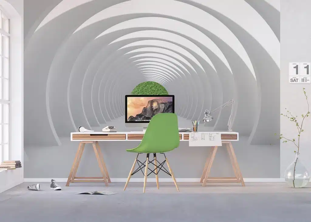 Wall Mural White Tunnel, Made to Measure, FTNXXL 1216 6