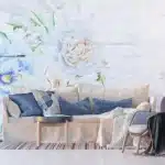 Wall Mural Flowers on Planks, 375 x 270 cm, FTNXXL 1218