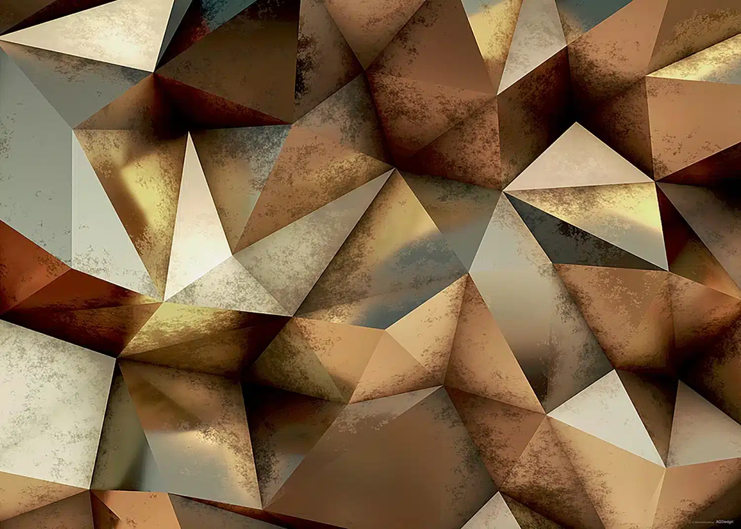 Bronze Triangles | Made-to-Measure Wallpaper | Artlook | FTNXXL 1221