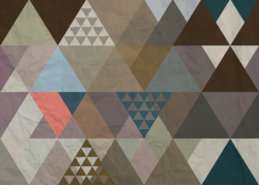 Wall Mural Triangles, Made to Measure, FTNXXL 1222