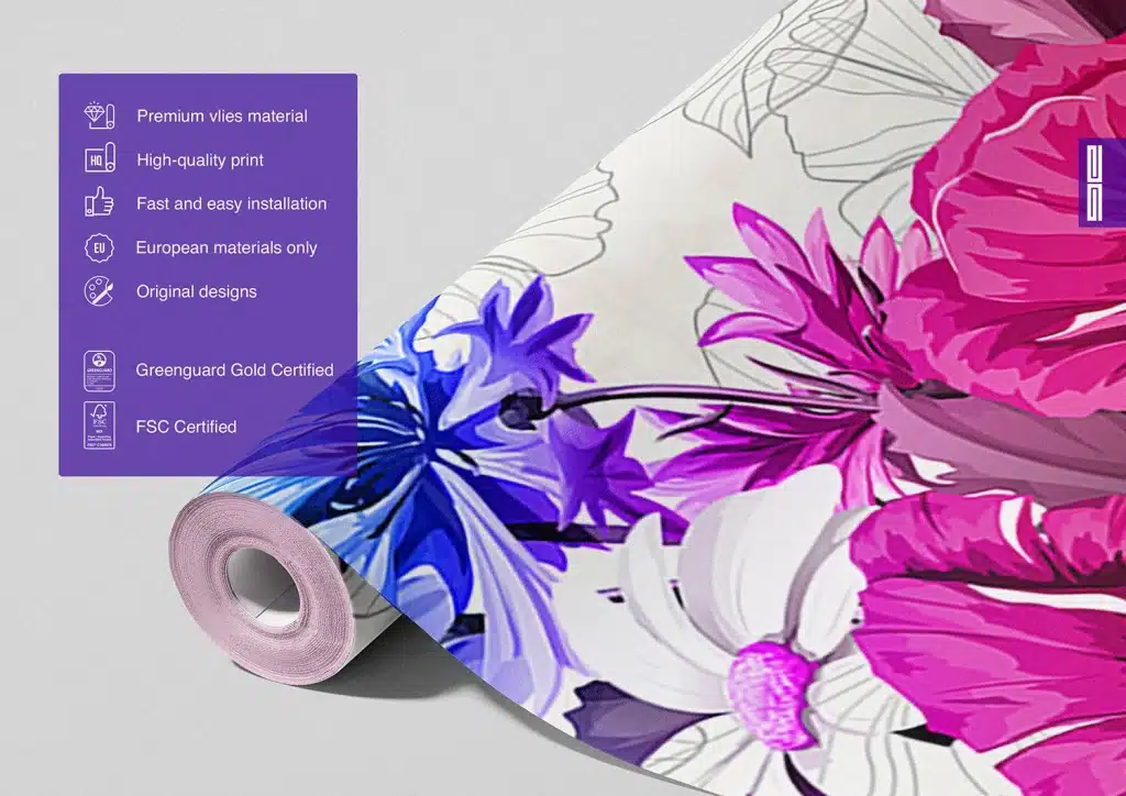 Wall Mural Tender Flowers, Made to Measure, FTNXXL 1229 6