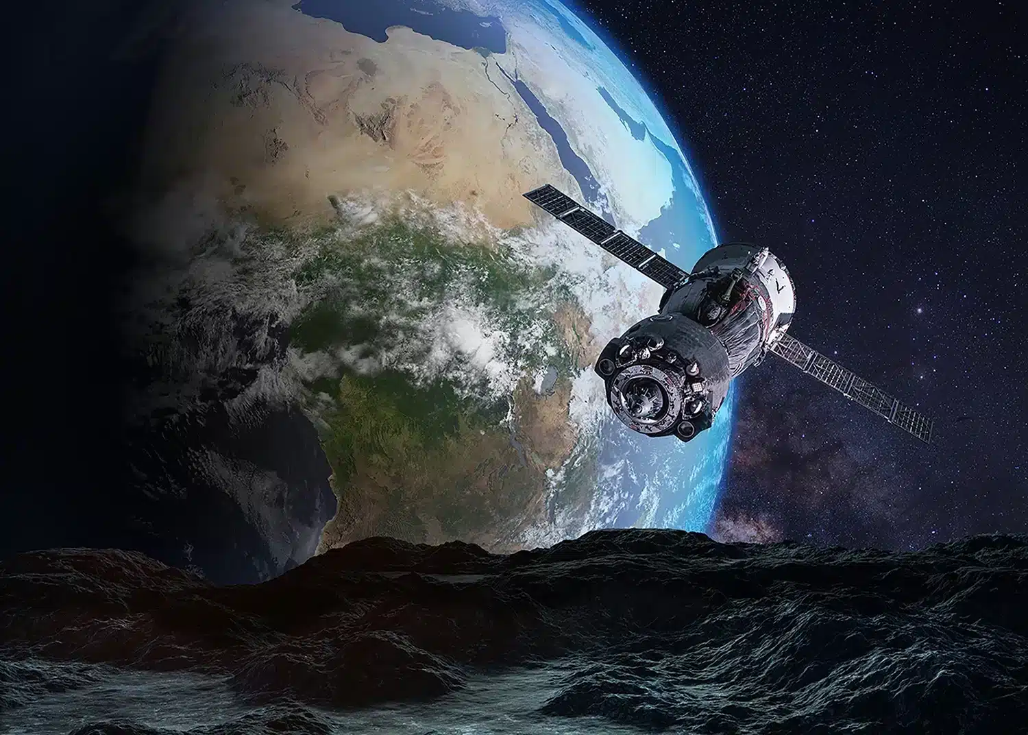 Space Satellite | Made-to-Measure Wallpaper | Artlook | FTNXXL 1233