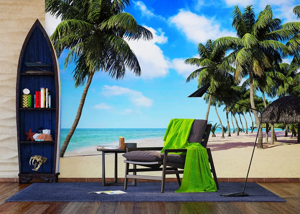 Wall Mural Palm Beach, Made to Measure, FTNXXL 1234