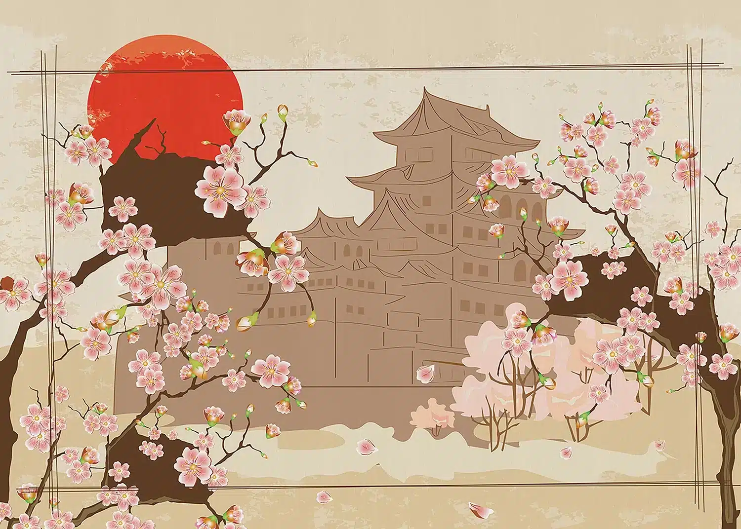 Japanese Art | Made-to-Measure Wallpaper | Artlook | FTNXXL 1237