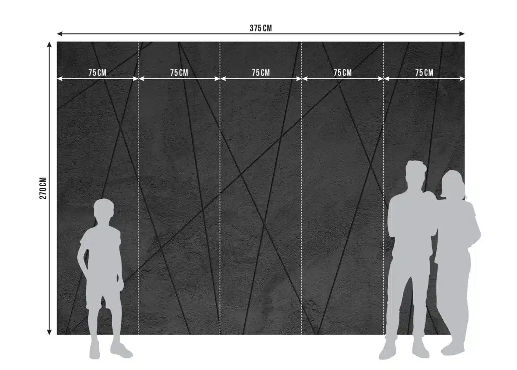 Wall Mural Concrete Lines, Made to Measure, FTNXXL 1241 8