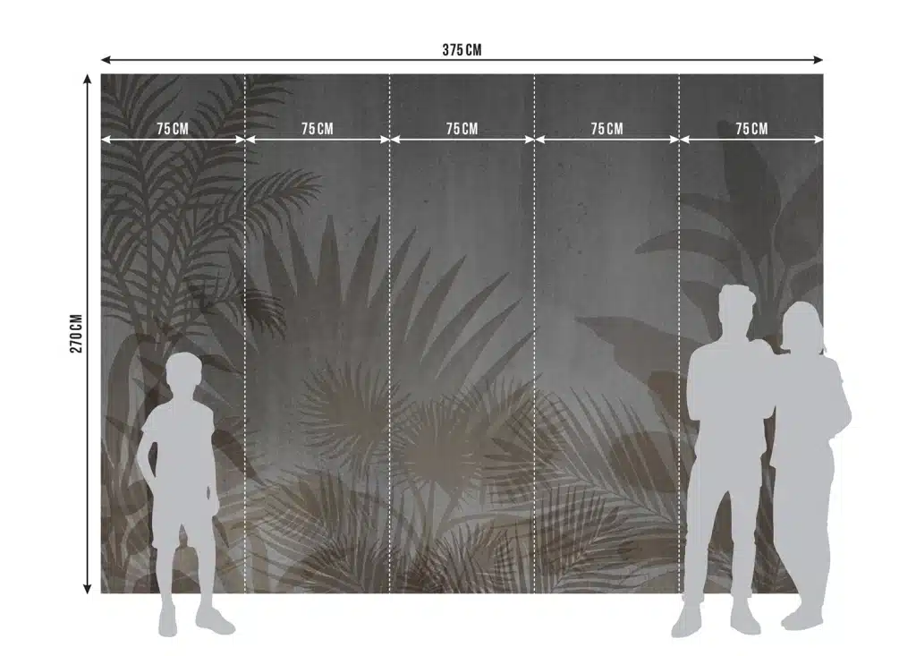 Wall Mural Leaves, Made to Measure, FTNXXL 1242 8