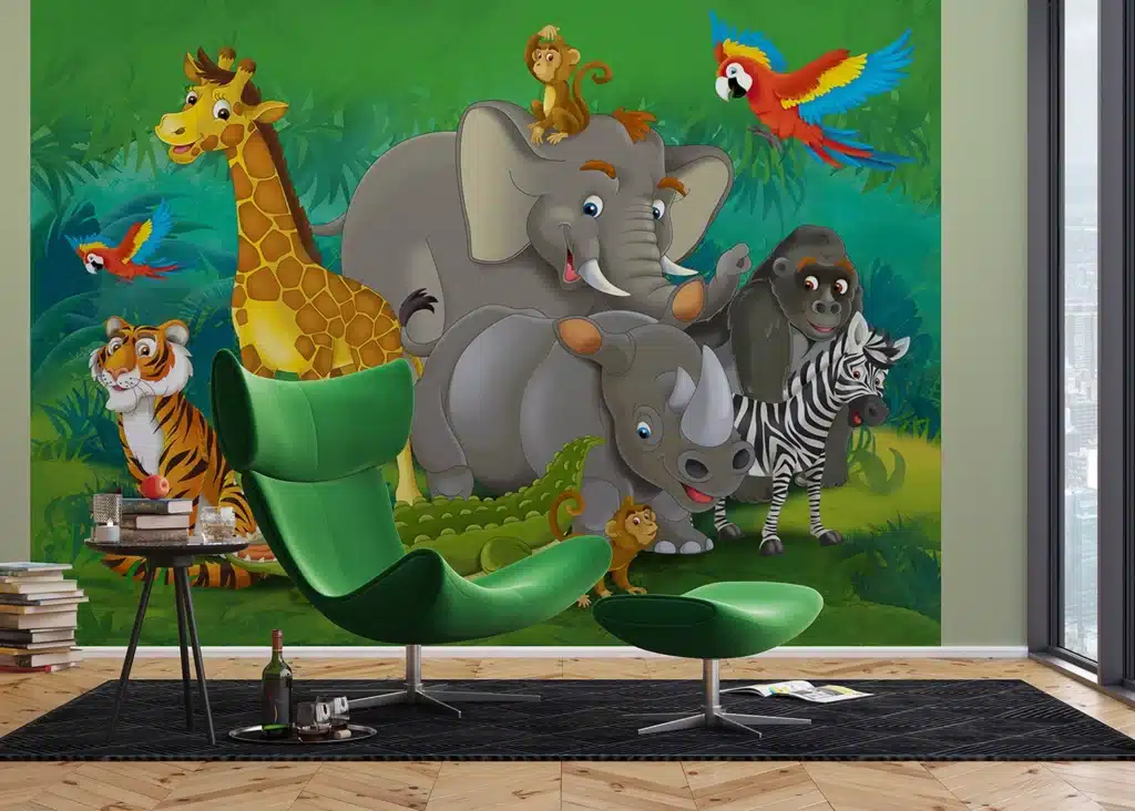 Wall Mural Jungle Animals, Made to Measure, FTNXXL 2420 3