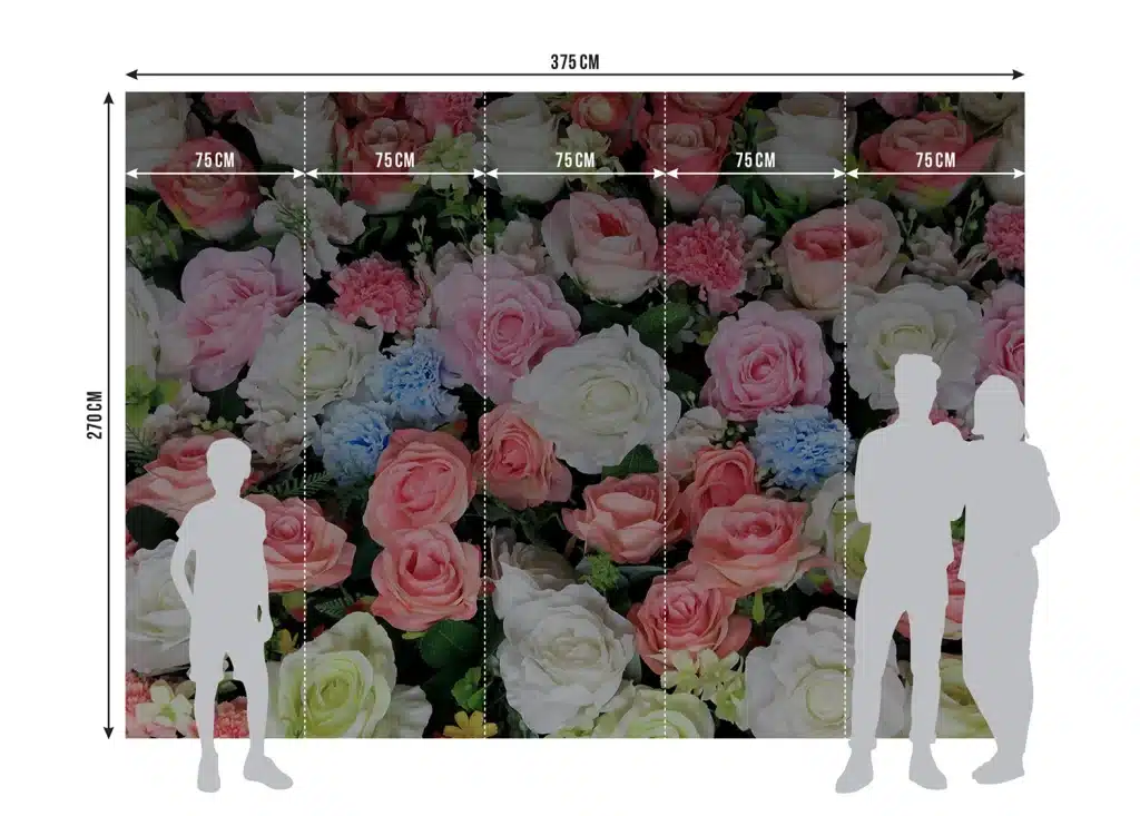 Wall Mural Flowers, Made to Measure, FTNXXL 2428 7
