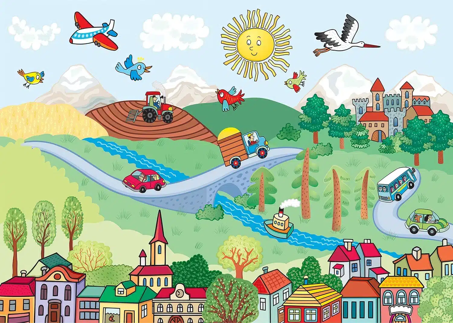 Countryside | Made-to-Measure Kids Wallpaper | Artlook | FTNXXL 2483