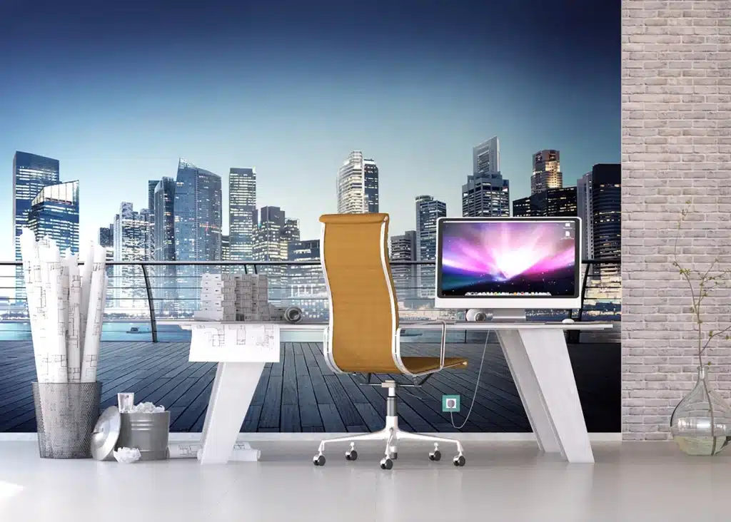 Wall Mural City Skyline at Night, Made to Measure, FTNXXL 2486 6