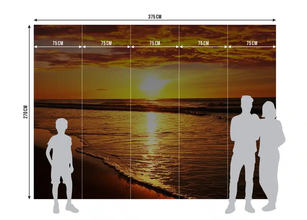 Wall Mural Ocean Sunset, Made to Measure, FTNXXL 2487 8