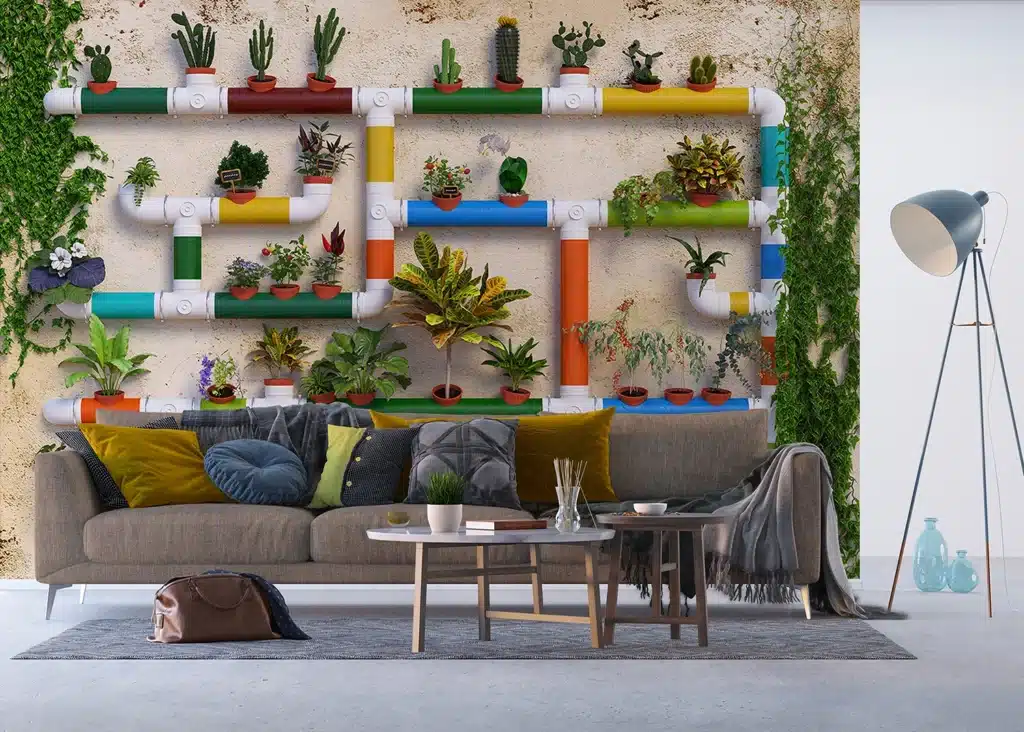 Wall Mural Flower Waterpipes, Made to Measure, FTNXXL 2488 4