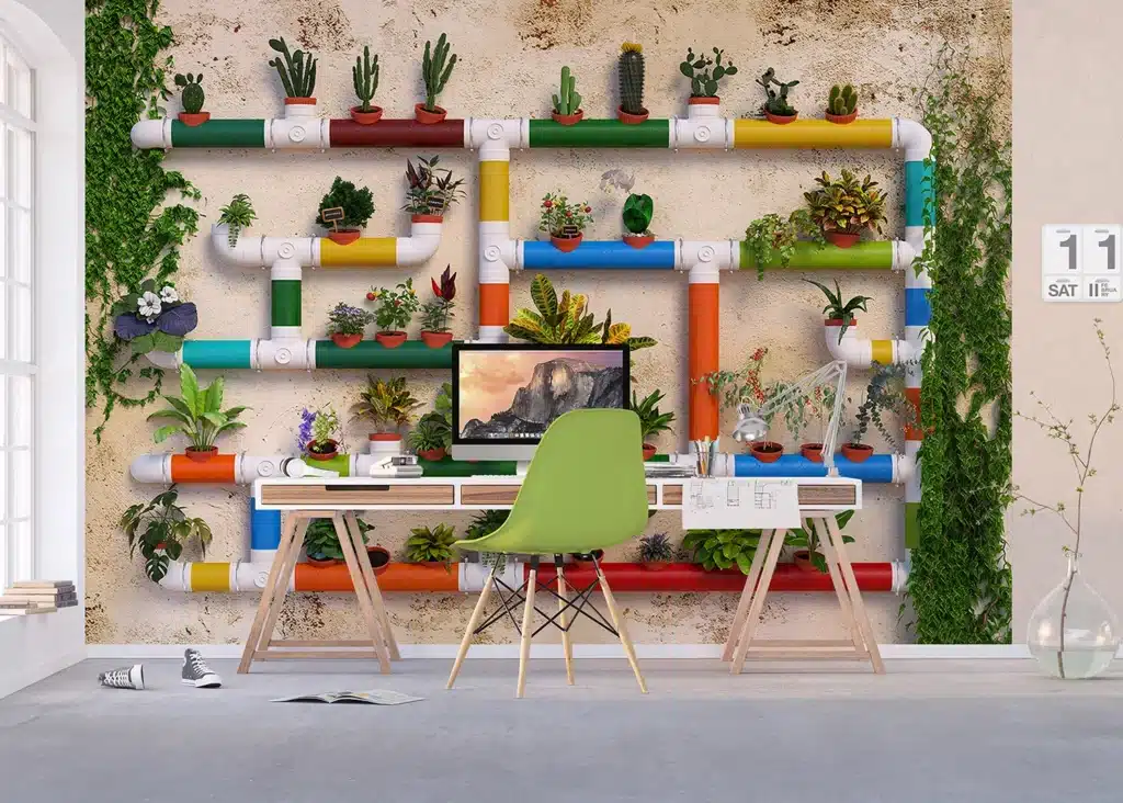 Wall Mural Flower Waterpipes, Made to Measure, FTNXXL 2488 5