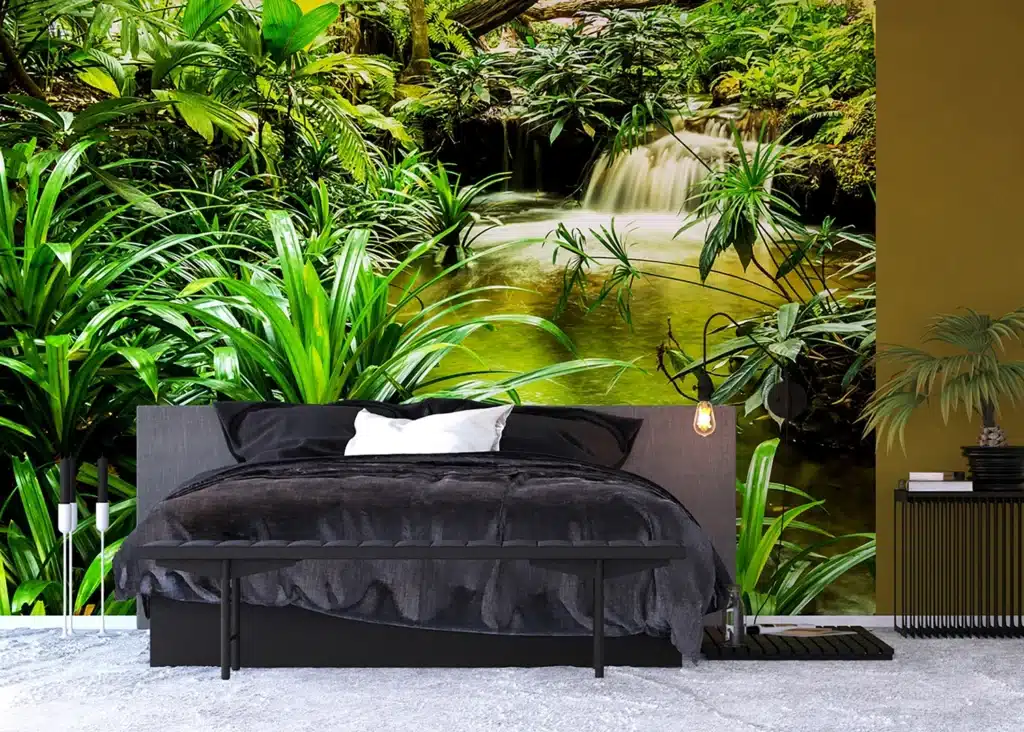 Wall Mural Jungle Waterfall Lagoon, Made to Measure, FTNXXL 2491 5