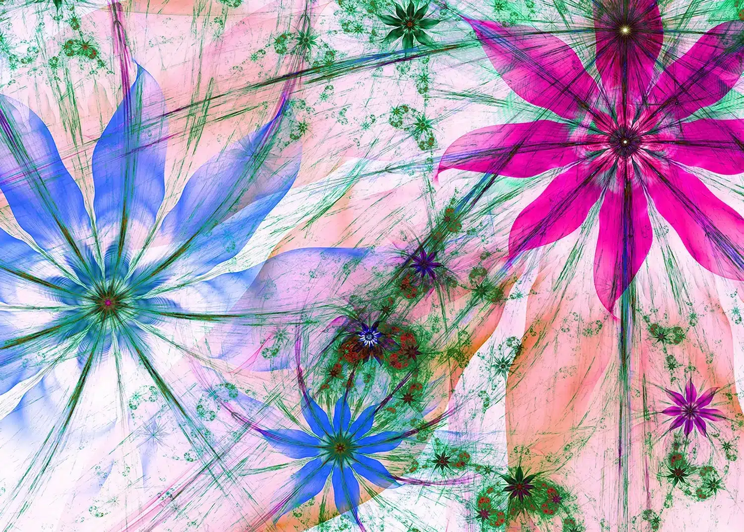 Flowers Silhouettes | Made-to-Measure Wallpaper | Artlook | FTNXXL 2492