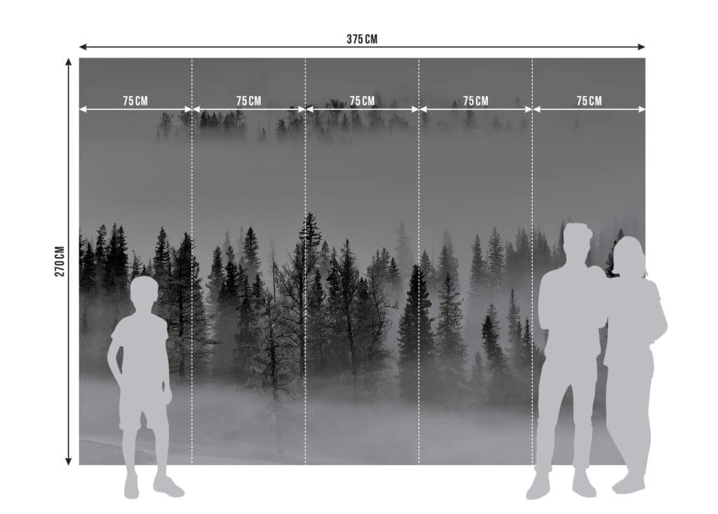 Wall Mural Foggy Morning, Made to Measure, FTNXXL 3008 7