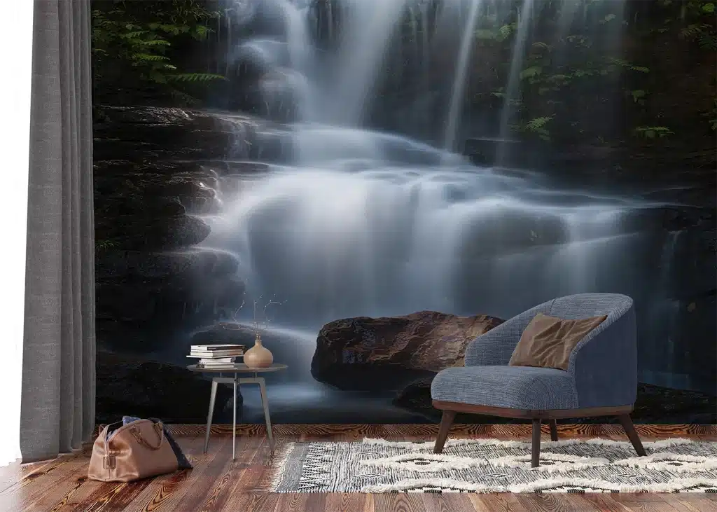 Wall Mural Forest Waterfall, Made to Measure, FTNXXL 3023