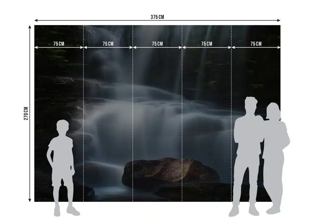 Wall Mural Forest Waterfall, Made to Measure, FTNXXL 3023 5