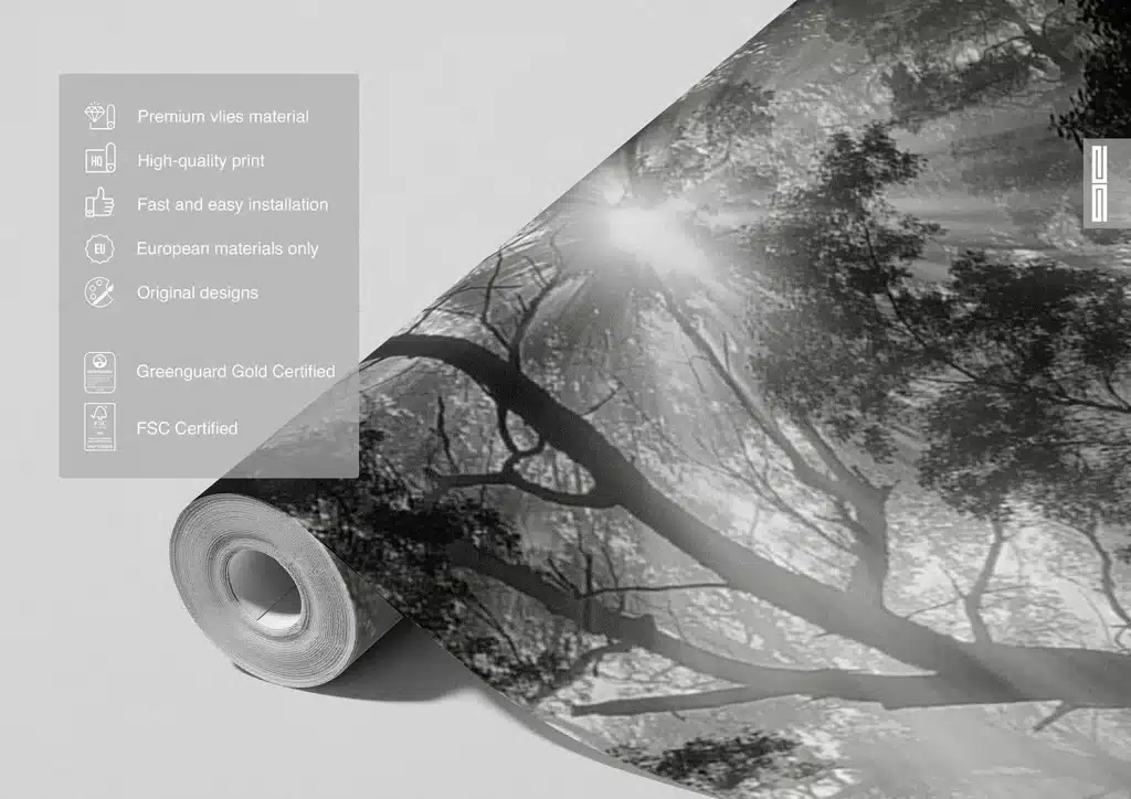 Wall Mural Monochrome Forest, Made to Measure, FTNXXL 3027 7